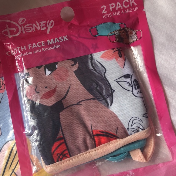NEW Disney Princess Kids Cloth face mask Cover Coverings - Picture 3 of 4